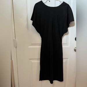 All Saints Black Midi Dress